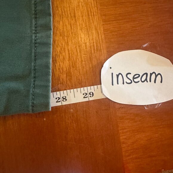 Boden 14 Sage Green Khaki Pants Tapered leg high waist - Picture 5 of 8